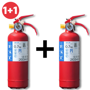 차량용소화기 0.7kg ABC 축압식 분말 가정용 자동차겸용, 2개, 레드