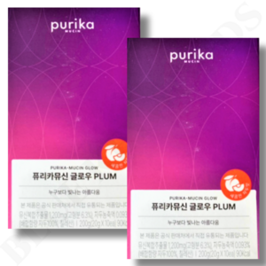 퓨리카 뮤신 글로우 PLUM 플럼 새콤한 자두맛 20g x 10포 x 2박스 20일분, 2개