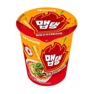 맵탱 청양고추대파라면 소컵 컵라면 65g x 6개