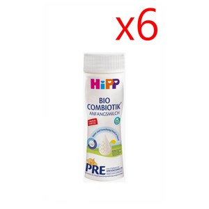 Hipp Bio Combiotic 독일직구 힙 비오 콤비오틱 프레 액상 분유 드링크 200mL 6팩, 6개