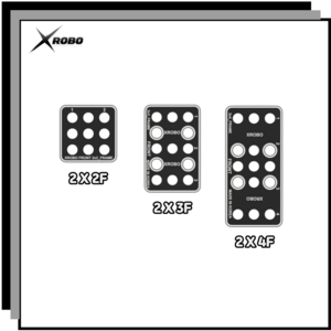 엑스로보 PCB 프레임( Fame 2x2 2x3 2x4 ), 2 x 4F