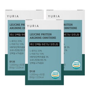 류신 단백질 아르기닌 오르니틴 1000mg x 60정, 3개