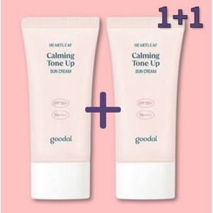[NEW] 1+1 구달 맑은 어성초 진정 수분 톤업 선크림, 2개, 50ml