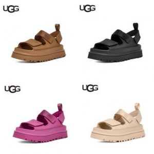 어그 UGG 아그 샌들 레이디스 골든 글로우, 250mm, 블랙/BLK