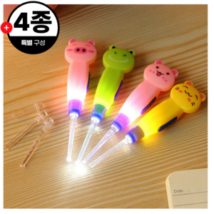고나비 LED 캐릭터 유아귀이개 세트, 4개입, 1개