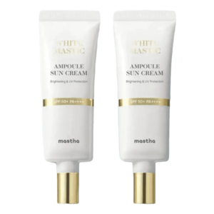 [공식판매처] 매스티나 화이트 매스틱 앰플 선크림, 2개, 40ml