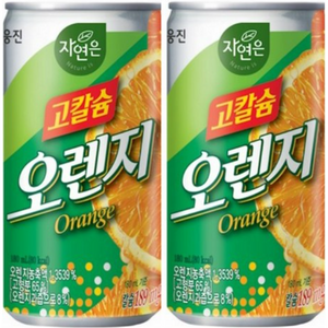 자연은 고칼슘 오렌지주스, 180ml, 30개