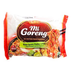 인도네시아 라면 ABC 미고랭 라사 아얌 리마우 85g / 에이비씨 Mi Goeng Rasa Ayam Pedas Limau Hot Chicken HALAL, 1개