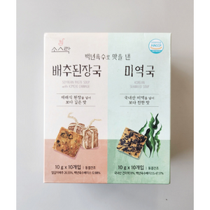 소스락 백년육수 즉석국10g X 20입(미역국10 배추된장국10), 200g, 1개