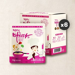 미쓰리 만능육수 마시다 6 케이스 잔치국수 육수 샤브샤브육수 소고기육수 다시마, 60g, 6개