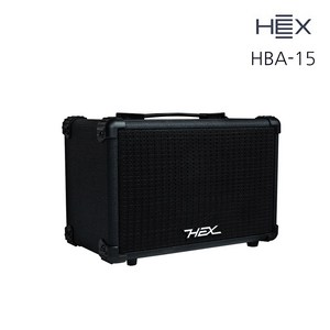 HEX 베이스기타 앰프 HBA-15, BK (블랙), 1개