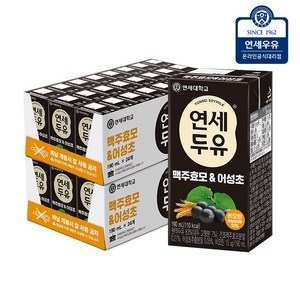 연세두유 맥주효모 & 어성초 두유, 190ml, 48개