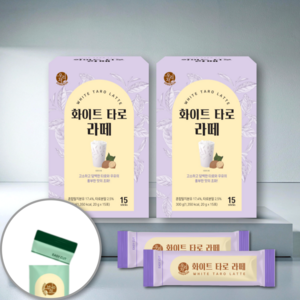 송원 우리차 화이트 타로라떼 15T, 2개, 20g, 15개입