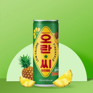 동아오츠카 오란씨 파인애플 캔, 250ml, 30개