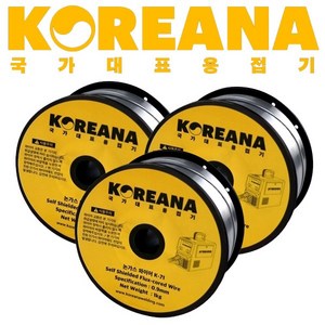 코리아나 논가스와이어 철용 0.9mm 1kg, K-71, 3개