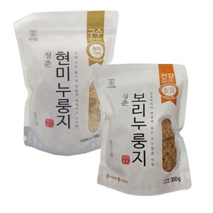 청춘 보리 누룽지 300g +청춘현미누룽지500g, 1개