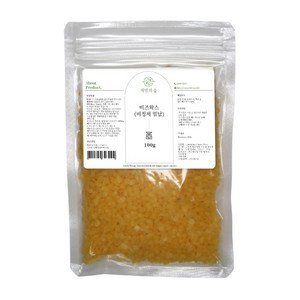 자연의숲 수제나라 비즈왁스 비정제밀납 beeswax 립밤만들기 천연화장품 원료 천연비누, 100g, 1개