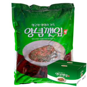 해성 깻잎 무침 4kg 양념 깻잎, 1개