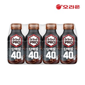 닥터유 프로 단백질 드링크 초코, 4개, 350ml