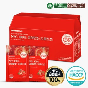 참앤들황토농원 NFC 100갈아만든 토마토즙 100ml x 30포 1박스, 3L, 30개