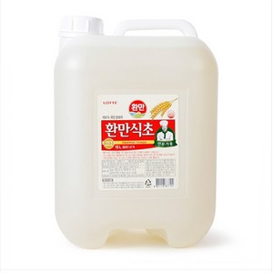 롯데 델가 환만 식초 15L 식자재 식당 겉보리 전문가용 업소용 대용량 말통, 1개