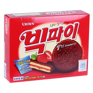 크라운 빅파이 딸기, 324g, 8개