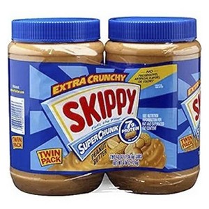 스키피 Extra Crunchy Super Chunk Peanut Butter 2개입, 1.36kg, 2개