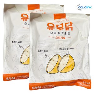 [팔도맛쟁이] 아쿠아링크 유부닭 유부 닭가슴살, 700g, 2개