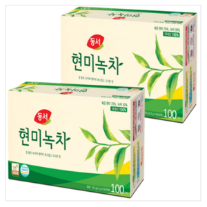 동서 현미녹차 티백, 1.5g, 100개입, 2개