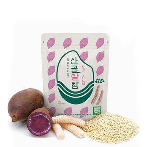 에코맘의산골이유식 산골쌀참, 자색고구마, 25g, 6개