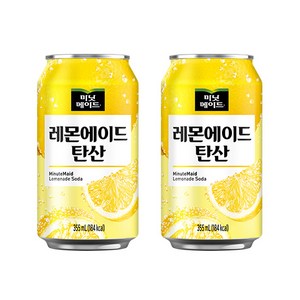 미닛메이드 레몬에이드 탄산 355CAN X24, 24개, 355ml