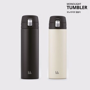 [락앤락] 1+1 모노라이트 텀블러 500ml, 화이트+화이트, 2개