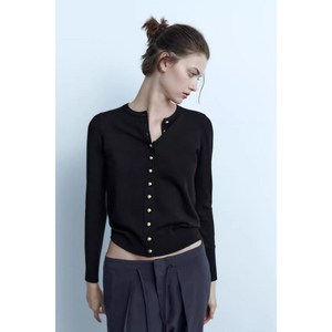 ZARA 자라 여성 니트 코트 솔리드 가디건 0506110 800