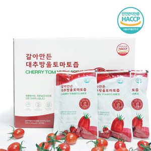 물 한방울 넣지 않은 대추방울 토마토즙, 1박스, 125ml