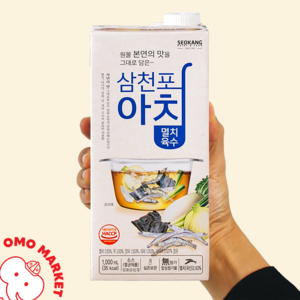 서강유업 삼천포 아침 멸치육수 소스 천연육수조미료, 1L, 4개