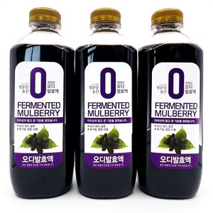 청운당농산 지리산 오디청 발효액 오디즙 엑기스 원액, 900ml, 3개