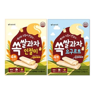 아이배냇 쏙 쌀과자 4개세트, 인절미4개, 40g, 4개