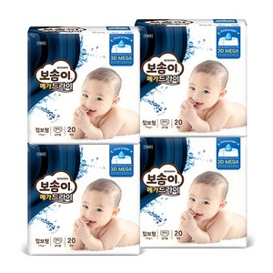 보솜이 메가드라이 팬티형 기저귀 남아용, 점보형(2XL), 160매