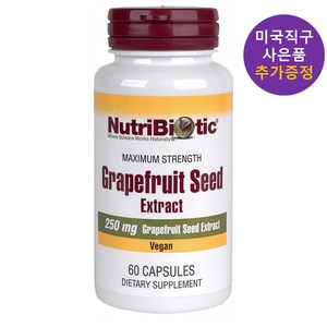 뉴트리바이오틱 자몽 씨드 추출물 250mg 60정 사은품 증정, 1개