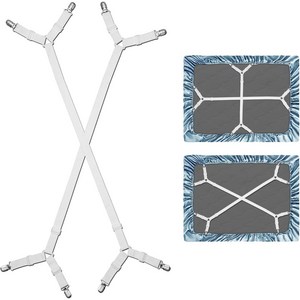 아르디오 고정 침대 시트 고정 롱 집게 2개, 화이트