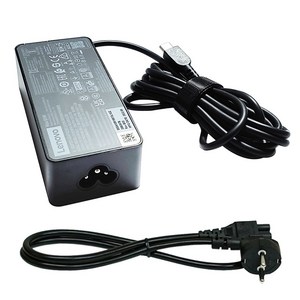 레노버 65W USB C타입 충전기 20V 15V 9V 5V 출력 어댑터 전원케이블 포함, ADLXYLC3D, 1개