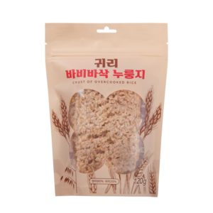 [바비바삭] 귀리 누룽지, 10개, 120g