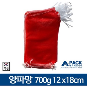 국산 양파망 적색망 빨간망 농산물망 마늘망 다용도망, 700g 12x18cm, 25개