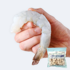 [정품]진~짜 큰 특대 칵테일 새우 냉동 450g (21~25마리), 1개