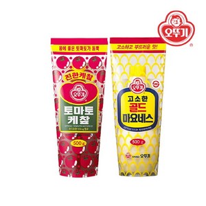 [오뚜기] 토마토 케찹 500g+골드 마요네스 500g, 500g, 1세트