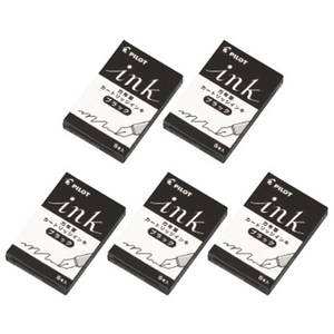 파이롯트 잉크 카트리지(IRF-5S) 5본입 세트, 1개, 잉크카트리지 블랙(5본입) 5개 세트