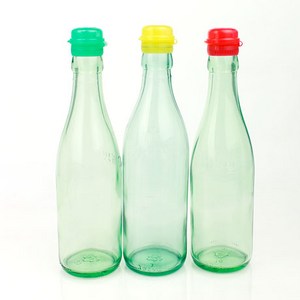 [가인글로벌] 청색기름병300ml 350ml [40개 노랑캡] 참기름병 오일병, 40개