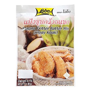 Lobo Banana Fritter Batter Mix 바나나튀김가루 85G, 1개