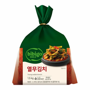 비비고 cj 열무김치 1.5kg(무료배송), 1.5kg, 1개