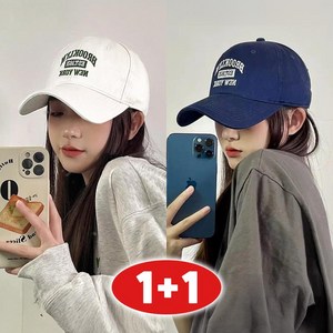 [1+1] 오비안 데일리 남녀공용 로고 볼캡 모자